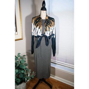 Gray T-Shirt Dress Antistar Comfortable Stretchy Material